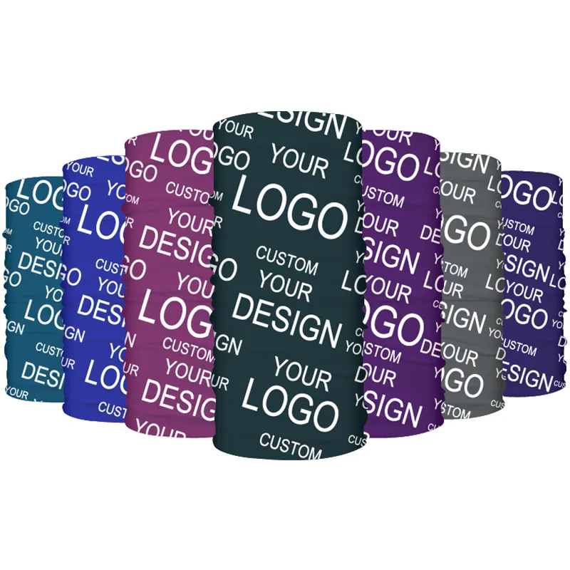 Polyester Sublimationsbandage einfarbig individuelle Bandana Halsschal Schlauch Bandana