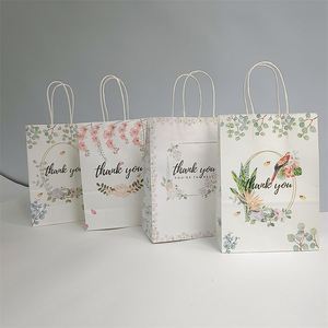 Sac fourre-tout en papier kraft pour cadeaux, biscuits, bonbons, idéal pour les anniversaires, les baby showers, les mariages et les décorations de fête - Product Image 4