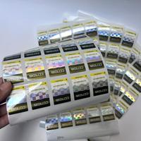 Autocollant 3D, étiquette holographique, étiquette de sécurité, autocollant à code alphanumérique, autocollant à code en nid d'abeille