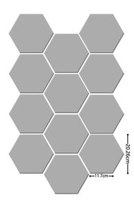 Carreaux muraux hexagonaux autocollants, série marbre et grain <span class=keywords><strong>de</strong></span> <span class=keywords><strong>bois</strong></span>, papier peint géométrique 3D, autocollants muraux imperméables pour la décoration <span class=keywords><strong>de</strong></span> la maison - Product Image 6