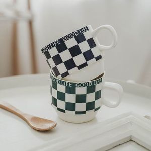 <b>Small</b> Espresso Mug Ceramic Black or Red Cartoon Pattern Coffee Mug Eco-friendly Reusable Food Safe <b>Microwave</b> Dishwasher Safe - Product Image 3