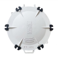 Nouveau couvercle de citerne en alliage d'aluminium de haute qualité à six mâchoires, capacité de charge de 25 kg, pour pièces de citerne à ciment marine