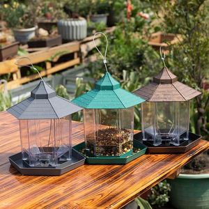 Mangeoire à oiseaux suspendue d'extérieur, en plastique écologique, design transparent en acrylique, résistante aux intempéries, imperméable, pour colibris - Product Image 3