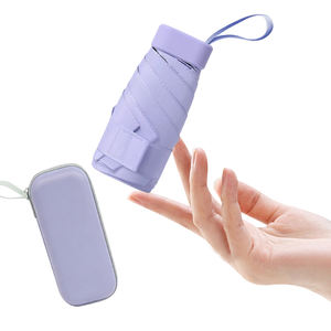 Promoción al por Mayor de Sombrillas Portátiles, Mini Sombrillas Ligeras y Económicas para Exteriores, Protección Solar UV, Mini Sombrilla Plegable de 6 Varillas - Product Image 3