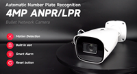 Caméra ANPR 4MP conforme à la norme NDAA, caméra de reconnaissance de plaques d'immatriculation, caméra bullet extérieure LPR, objectif motorisé, étanche IP67