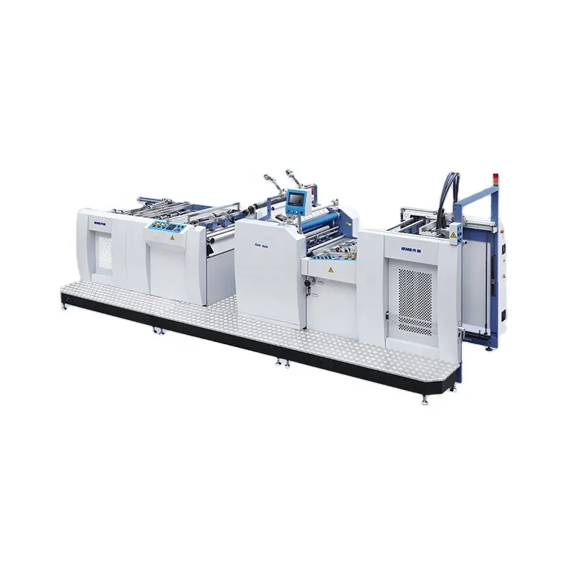 Guang ming SW-1050B doppelseitige industrielle Laminierung Voll automatischer thermischer Film laminator für Buch abdeckungen, Etiketten und Plakate