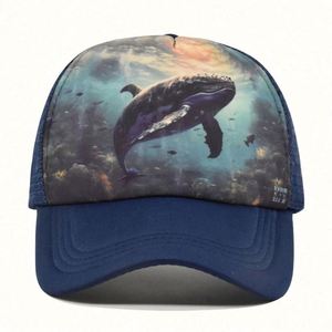 Gorras de béisbol estilo punk al por mayor con estampado en relieve, gorras trucker formales de 5 paneles con corona alta y espalda de malla de espuma - Product Image 3