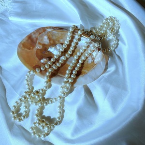 <span class=keywords><strong>Collana</strong></span> <span class=keywords><strong>di</strong></span> <span class=keywords><strong>perle</strong></span> eleganti da donna Vintage catena <span class=keywords><strong>di</strong></span> clavicola a doppio strato con collane <span class=keywords><strong>di</strong></span> perline <span class=keywords><strong>di</strong></span> lana <span class=keywords><strong>lunga</strong></span> alla moda - Product Image 2