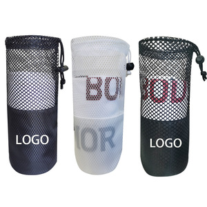 Custom Logo Size Polyester Splicing Sports Drawstring Pouch <b>Net</b> <b>Bag</b> Shoe Swimming Mesh <b>Bags</b> with Drawstring - Product Image 3