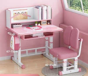 Trẻ em duy nhất đồ nội thất Ergonomic Chiều cao có thể điều chỉnh trẻ em trẻ em nghiên cứu bảng Bàn và ghế - Product Image 5
