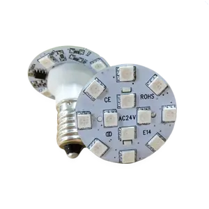 40mm diamètre ac24v e14 rvb parc éclairage automatique lumière d'amusement e14 LED ampoule