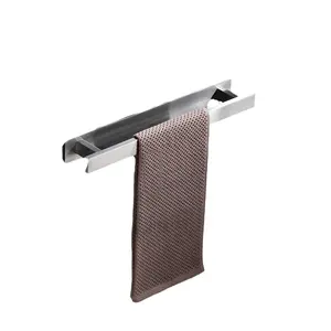 Towel Holder Stainless Steel 304 Wall Mounted Minimalist Bathroom Single Pole Towel Holder Towel Holder