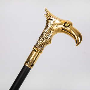 Bastón de metal empalmado con cabeza de águila dorada, accesorios de cosplay para actuaciones, 89cm, 0,75 kg, artesanías de metal - Product Image 6