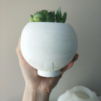 Nouveau moule en silicone fait main pour pot de fleurs, pot de plantes, plâtre et ciment, motifs basketball et football