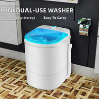 Lave-linge/sécheuse tout-en-un mini semi-automatique à double usage, pliable, économe en énergie, à un seul cylindre, séchage par bande de déshydratation, pour enfants