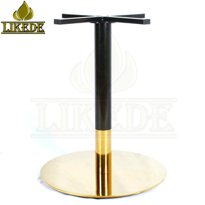 Chân Bàn Ăn Hình Tròn Chân Bàn Chữ Thập Bằng Thép Không Gỉ Màu Vàng Đen Cho Mặt Bàn Đá Cẩm Thạch - Product Image 3