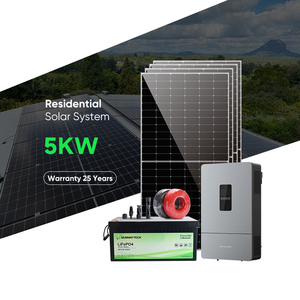 Sistema di Pannelli Solari di Alta Qualità da 3kw 5kw per Uso Domestico Off-Grid, <span class=keywords><strong>Energia</strong></span> Solare 5 kw con Controllore MPPT - Product Image 1