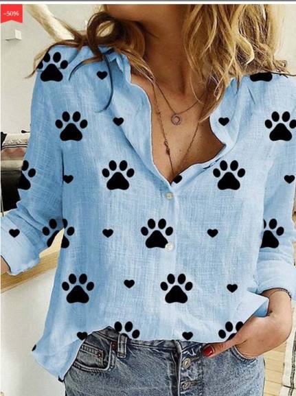 dog paw blue