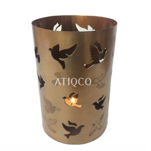 Vente chaude support votif en fer noir dernier et moderne métal noir bougeoir décoration de fête attrayant bougeoir en métal - Product Image 2