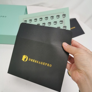 Enveloppes de mariage personnalisées en carton noir recyclé avec logo en feuille d'or de luxe, enveloppes de qualité supérieure en papier kraft - Product Image 2