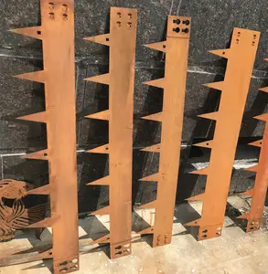 उच्च बिक्री Corten स्टील सरल 2mm मोटाई जंग धातु उद्यान सजावट किनारा