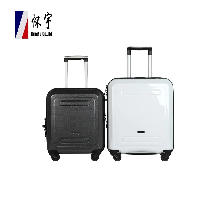 Custom Popular Design Trolley Suitcase Set Customized Logo Black White Carry-on Travel Luggage Travel Suitcase