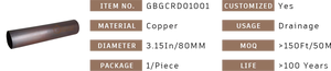 Accessoires pour système de gouttières en <span class=keywords><strong>cuivre</strong></span>, combinaison de fabrication exquise, drainage excellent, pince de fixation pour <span class=keywords><strong>gouttière</strong></span> en <span class=keywords><strong>cuivre</strong></span> - Product Image 5