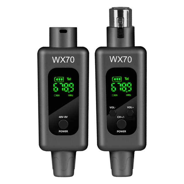 Portable Professional 2.4G Dynamic Microphone System XLR Transmitter Adapter Wired Wireless Receiver Professional Microphone