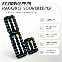 Autocollant adhésif personnalisé écologique et durable pour marqueur de score de padel, accessoire léger et portable pour raquette de tennis
