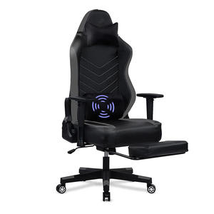 Chaise de jeu de haute qualité, en cuir PU, avec massage, multifonction, plateau multi-inclinaison, chaise de course pour jeux sur ordinateur - Product Image 1