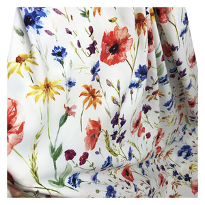 Le magasin d'usine <span class=keywords><strong>satin</strong></span> stretch <span class=keywords><strong>satin</strong></span> 97% polyester 3% Spandex vibrant numérique en mousseline de soie fleur impression tissu pour vêtements - Product Image 5