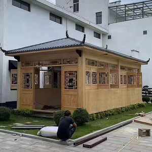 Thiết kế hậu hiện đại có thể tháo rời nhà gỗ <span class=keywords><strong>gazebo</strong></span> trà phòng cho căn hộ sử dụng ngoài trời không thấm nước chống ăn mòn - Product Image 3