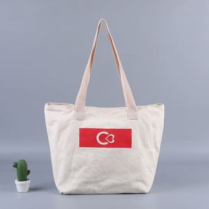 Bolsa de Compras de Lona de Algodón Orgánico Natural, Personalizada con Logotipo, al por Mayor, Económica, Lisa, en Blanco, para Comestibles - Product Image 6
