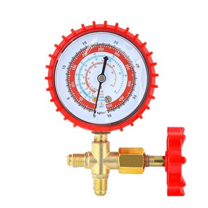 CT-466 Refrigerant Filling <b>Gauge</b> Valve 0-35kg/cm 0-500psi High Pressure For Air Conditioner R22 R134a - Product Image 4