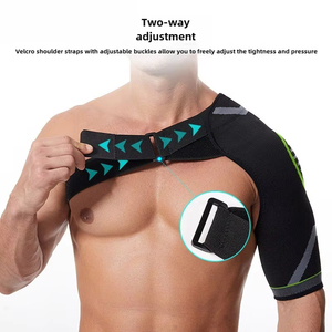 En gros 1 pièce Sangle d'épaule élastique réglable avec coussinets de sport, attelle articulaire de compression fixe pour fitness, entorses et tensions musculaires - Product Image 4