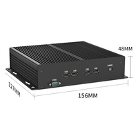 Mini PC Industrial G26 6 Com 8 USB Sin Ventilador I3 2330M 2117U J1900 J6412 I7-1165G7 RS232 Ubuntu ITX Barebone Linux Embedded IPC