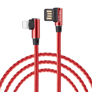 Codo 3a para Iphone tipo C Micro DE Nylon trenzada de carga de datos de cargador rápido <span class=keywords><strong>juego</strong></span> de 90 grados Usb Cable - Product Image 4