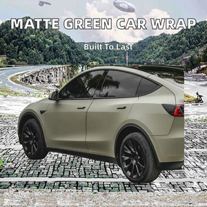Film de protection pour voiture en vinyle PET TPU, finition mate verte, résistant aux rayures, vente en gros d'usine, épaisseur 7,5 mil, 5 ans de garantie - Product Image 2