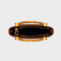 Sac seau vintage en paille tressée avec poignée en bambou, sac à main pour femme, bandoulière amovible, sac à bandoulière, nouvelle mode, sac à main pour femme