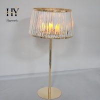 Lustre moderne en cristal de haute qualité, durable, en forme de champignon, plaqué or, soudé à la main, style Hayworth Gold, idéal pour les mariages
