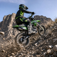 Moto tout-terrain 125cc 4 temps, refroidie par air, démarrage électrique, Pit Bike 17/14 Enduro Motocross Cross Moto