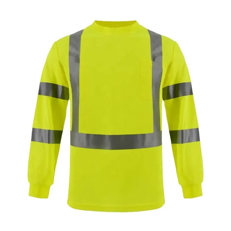 Защитная Светоотражающая футболка ZUJA Designs с длинным рукавом, флуоресцентная, оранжевая, желтая