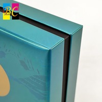 Boîte cadeau rigide de luxe avec insert en mousse à 4 compartiments, boîtes à bijoux personnalisées avec logo, emballage haut de gamme, revêtement UV brillant/mat