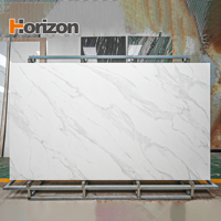 Piedra Sinterizada Artificial Calacatta Gold con Acabado Pulido, Losa Sinterizada para Pared y Suelo