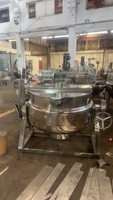Olla Industrial de Acero Inoxidable de 50L-600L con Agitador Sanitario para Cocinar, Mezclar y Hervir Sopas y Papillas