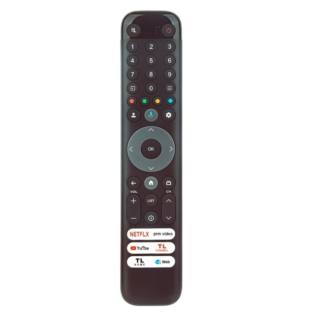 Popular Style RC833 No Voice Remote Control Compatible with TCLL LED LCD TV 50C643 55C745
