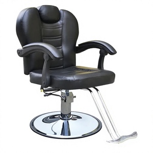 Sillón de Barbería Reclinable de Cuero Moderno, Bomba Hidráulica de Alta Resistencia, Rotación de 360°, Equipo para Tatuajes y Champú, Carga Máxima 330 - Product Image 2