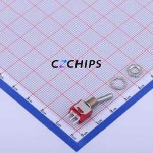 2MS1T1B1M2QES-5 Toggle Switch Through hole Component (THT) Switch Single Pole Double Throw 300000 Cylindrical Knob PC Pin - Product Image 2