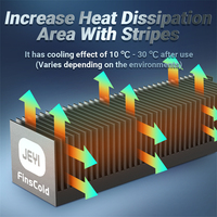Dissipateur de chaleur à convection en aluminium robuste OEM NVME NGFF ailettes de refroidissement M2 SSD dissipateur thermique refroidit passivement le stock d'électronique disponible