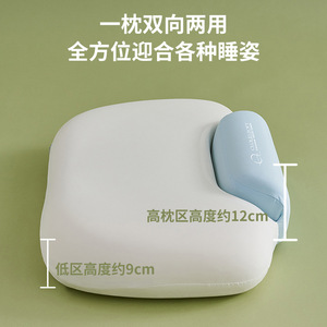 Oreiller cervical en mousse à mémoire de forme Cloud Soft, fermeté moyenne, forme oblongue, pour adultes, soin du cou pendant le sommeil - Product Image 3